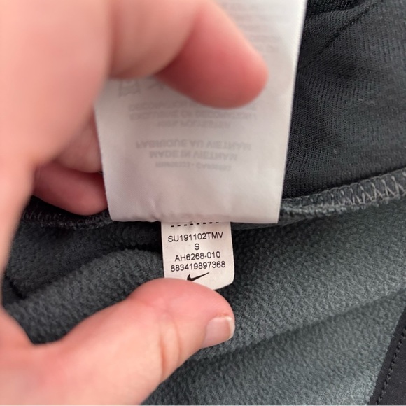 Nike Dri Fit Therma Fit Textured Fleece Full Zip Hoodie Sweatshirt Men's Small - Picture 9 of 11